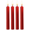 Ouch! Lot de 4 Mini bougies SM Wax Rouge